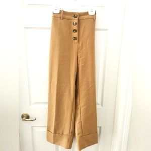 Zara wide leg cropped pants